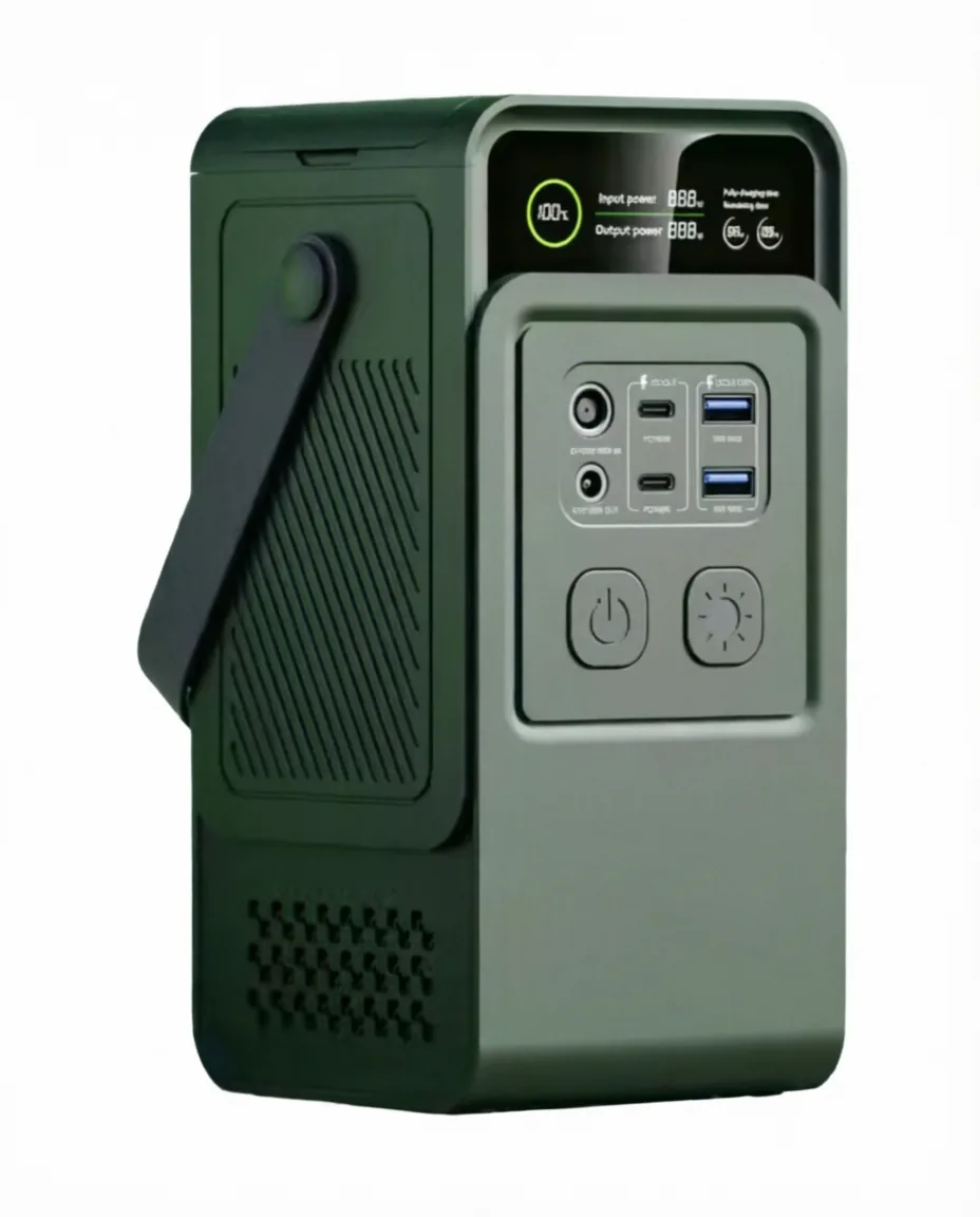 Повербанк AP200L 60000mAh PD140W з висувною підсвіткою, зарядна станція 192Wh, зелений